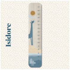 Toise en bois Isidore Paysage Horizon personnalisable - Charlie et Suzie