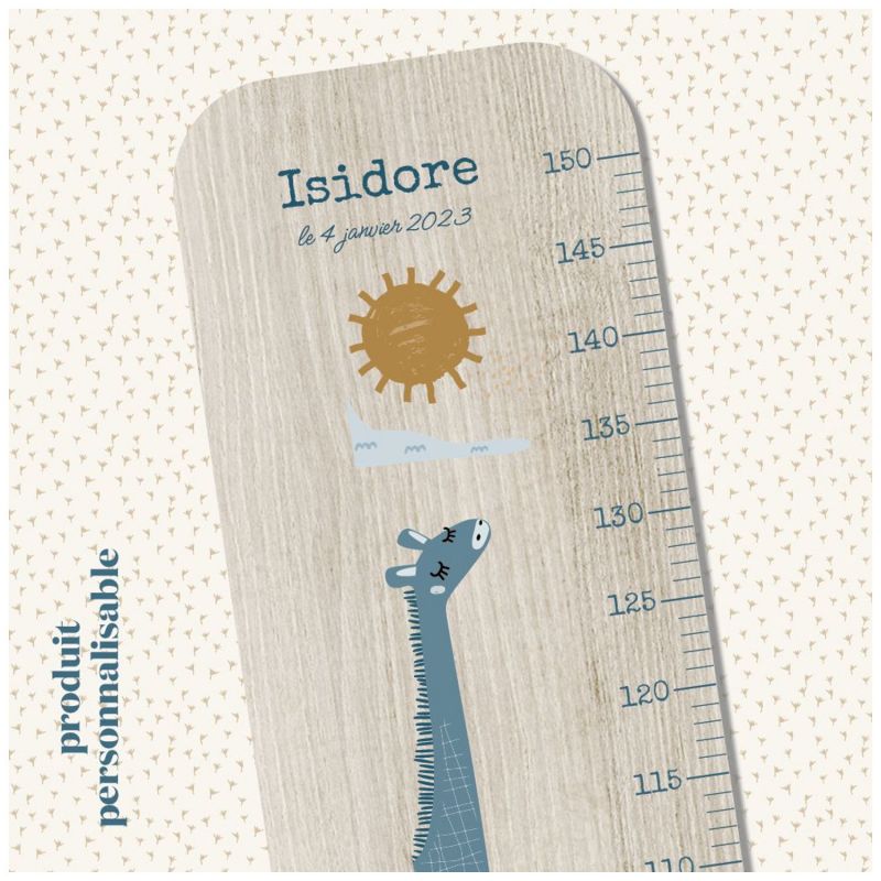 Toise en bois Isidore Paysage Horizon personnalisable Charlie et Suzie Ambiance 2