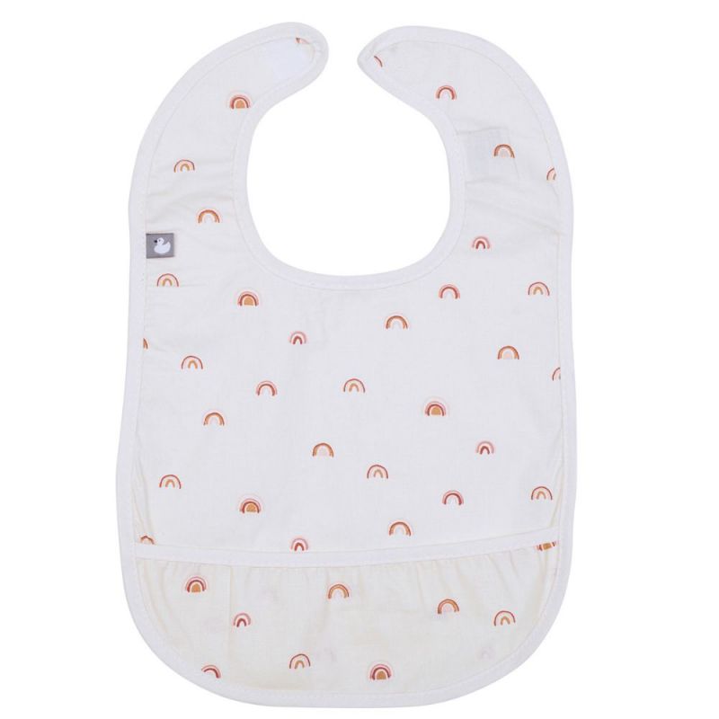 Bavoir à velcro plastifié Arc-en-ciel BB & Co