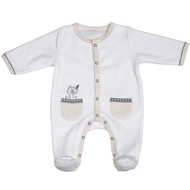 Pyjama chaud Timouki blanc (3 mois) Sauthon