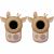 Variation Beige, marron, rose du produit Paire de Talkie-Walkie Zoo Deer de la marque The Zoofamily