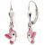 Variation Argenté, rose, blanc du produit Boucles d'oreilles dormeuses Poussin (argent 925) de la marque Baby bijoux
