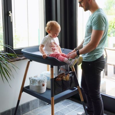 Housse pour matelas de table à langer Balnéo gris