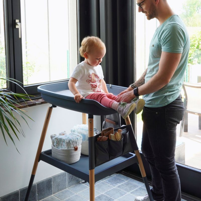 Housse pour matelas de table à langer Balnéo gris Bo Jungle Ambiance 2