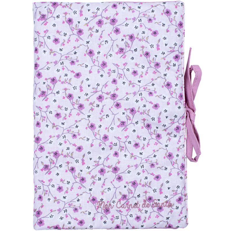 Protège carnet de santé Liberty rose BB & Co