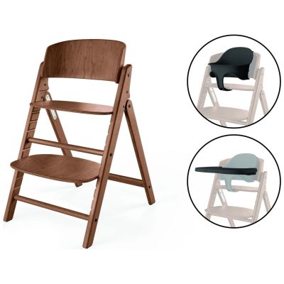 Chaise haute évolutive Click & Fold 3 in 1 All Natural Dark Cybex