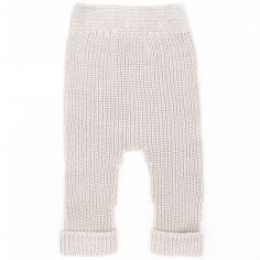 Pantalon bébé en tricot Ivory (1-3 mois) - Babyshower