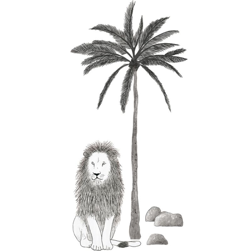 Stickers lion Serengeti (126 x 59 cm) Lilipinso