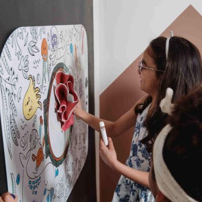 Coloriage géant Coloriboard Plongée (1 pièce)