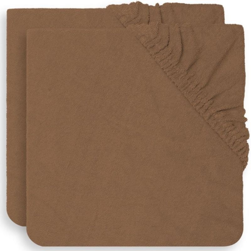Lot de 2 housses de matelas à langer en éponge Caramel (50 x 70 cm) Jollein