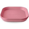 Lot de 2 assiettes carrées Dusty Rose Mushie Produit 1