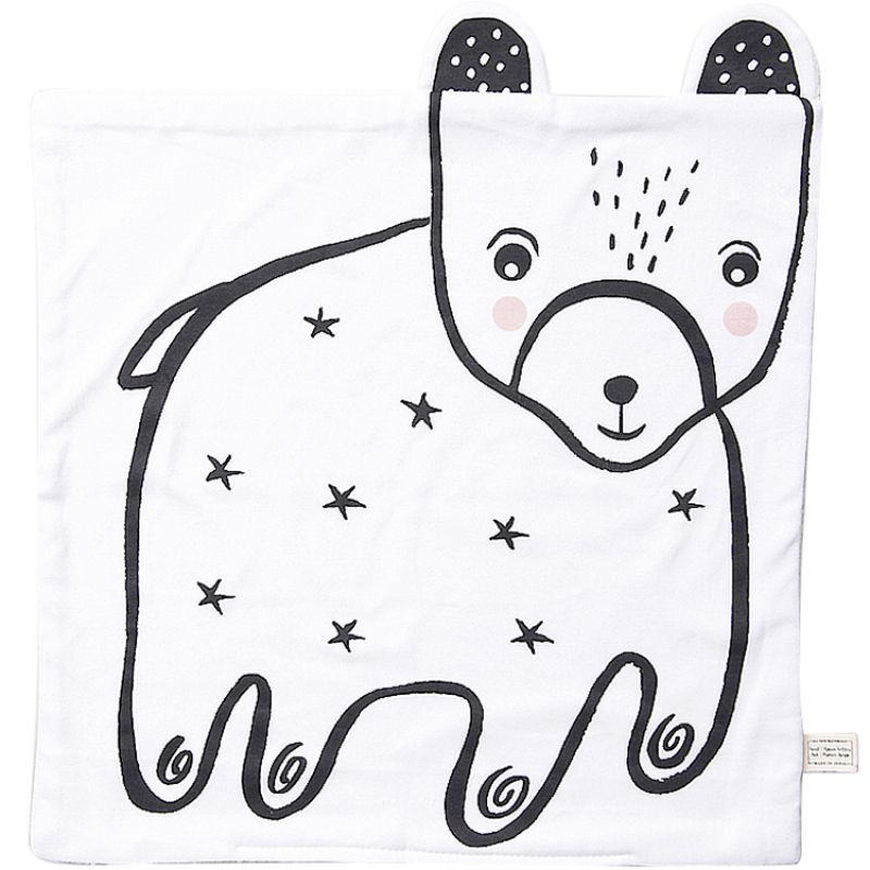 Mini couverture bébé Ours (40 x 40 cm) Wee Gallery