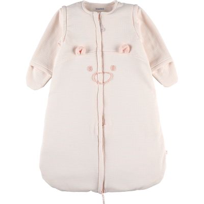 Gigoteuse 4 saisons Sweatoloudoux rayé rose Mix & Match TOG 1.0 (70 cm) Noukie's