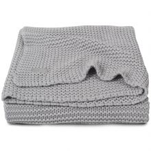 Couverture bébé en coton Heavy knit gris clair (75 x 100 cm)  par Jollein