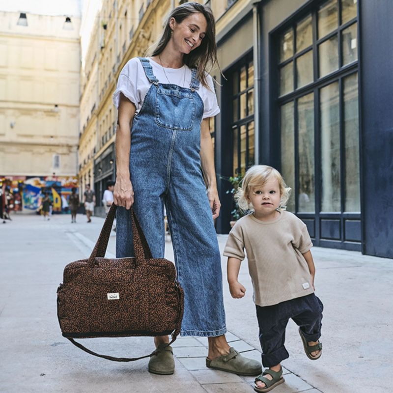 Sac à langer Middle Léopard noir BEBEL Ambiance 5