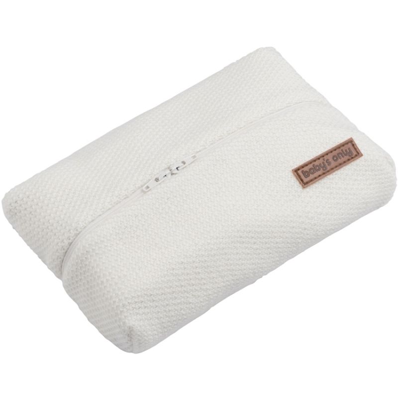 Pochette à lingettes blanc cassé Classic Baby's Only