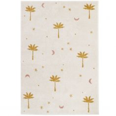 Tapis rectangulaire Little Palm palmier Miel (120 x 170 cm) - Nattiot
