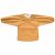 Variation camel du produit Bavoir tablier col claudine uni camel (6-24 mois) de la marque BB & Co