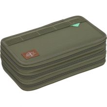 Trousse triple Spacy Unique olive  par Lässig 