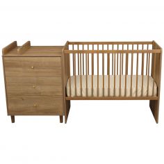 Lit combiné évolutif et réversible Mokka (60 x 120 cm) - Sauthon mobilier