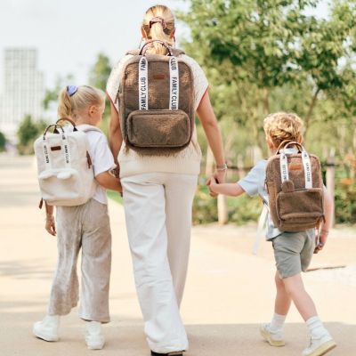 Sac à dos enfant Mini Club Signature Teddy Offwhite