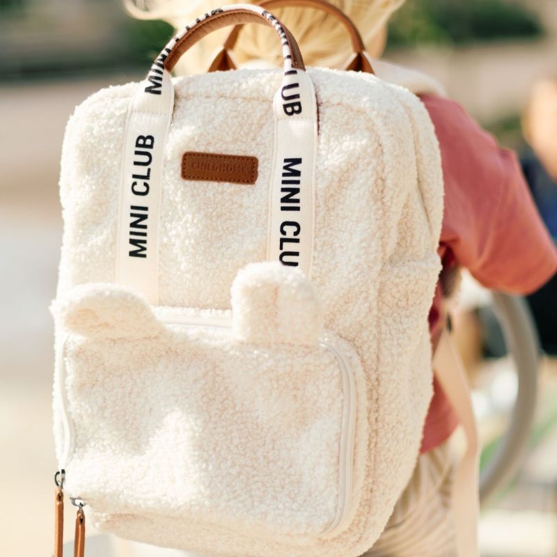 Sac à dos enfant Mini Club Signature Teddy Offwhite Childhome Ambiance 4