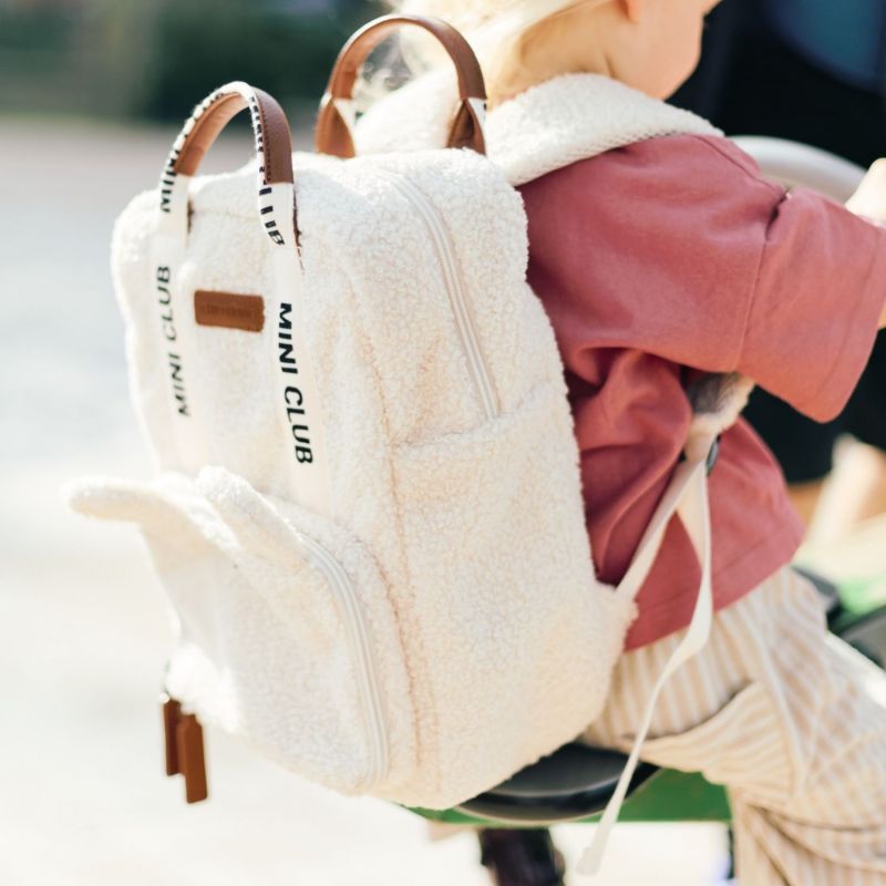 Sac à dos enfant Mini Club Signature Teddy Offwhite Childhome Ambiance 5