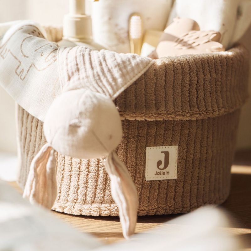 Doudou attache sucette Bunny Ears Nougat Jollein Ambiance 2