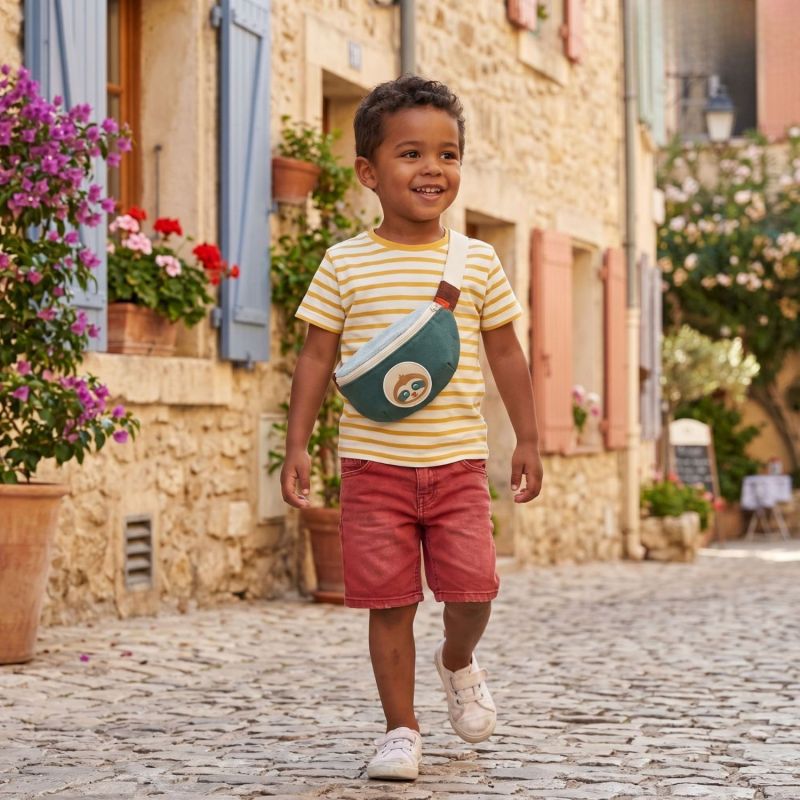 Sac banane enfant Tchikis 3 Paresseux (personnalisable) L'oiseau bateau Ambiance 2