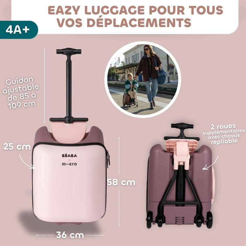 Valise avec assise de voyage Luggage Eazy Guimauve Béaba Ambiance 8