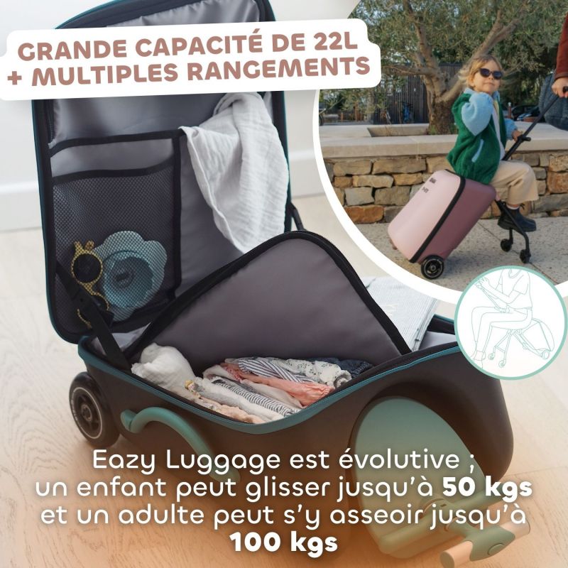 Valise avec assise de voyage Luggage Eazy Guimauve Béaba Ambiance 9