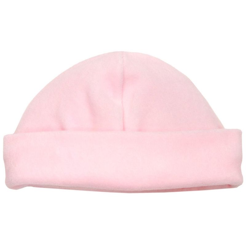 Bonnet de velours rose (naissance) Cambrass