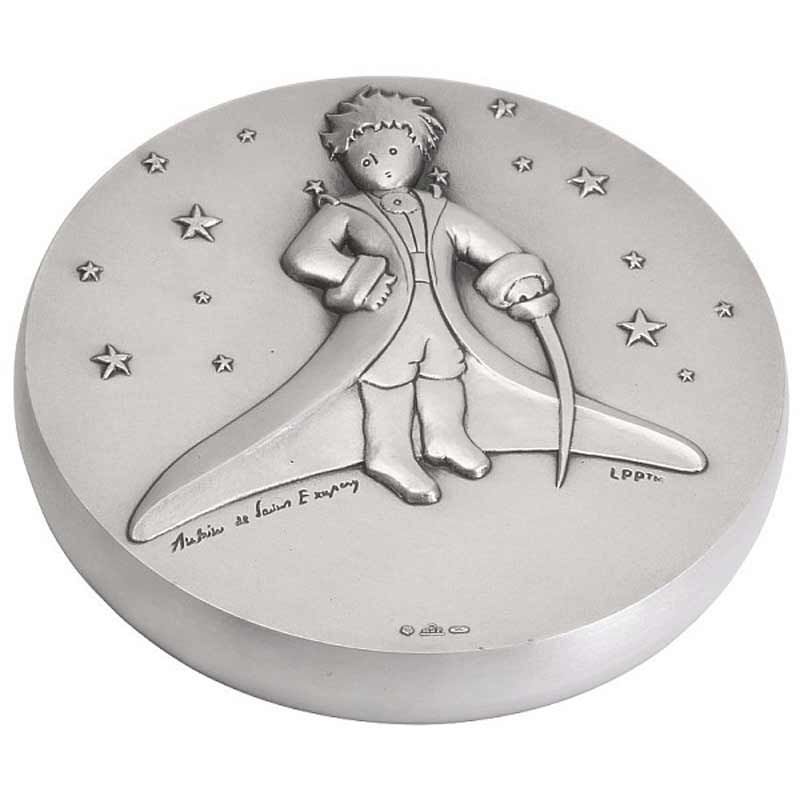 Presse-papiers Petit Prince dans les étoiles (bronze argenté) Monnaie de Paris