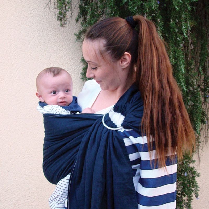 Echarpe de portage Maru Sling bleu marine Lucky