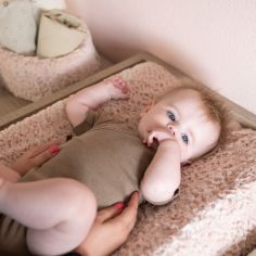 Housse de matelas à langer Snow Vieux rose (45 x 70 cm)