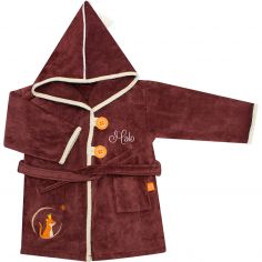 Peignoir tigre chocolat personnalisable (2-4 ans) - L'oiseau bateau
