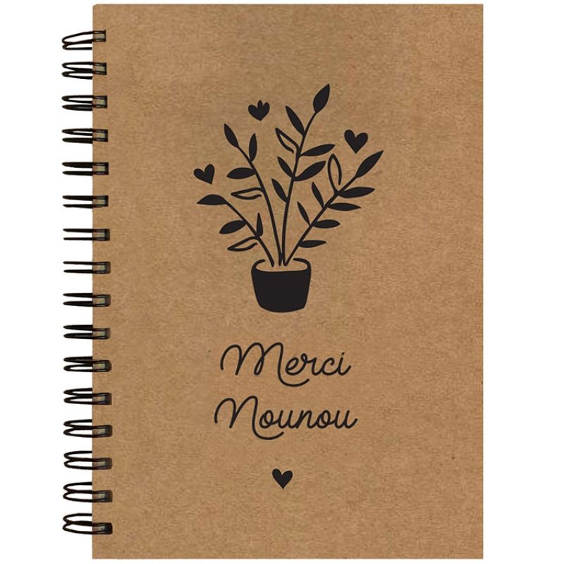 Carnet à spirale Merci Nounou Les Griottes