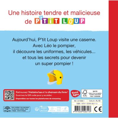 Mon album P'tit Loup veut devenir pompier
