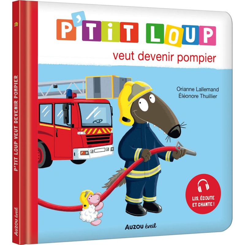 Mon album P'tit Loup veut devenir pompier Auzou Editions Produit 1