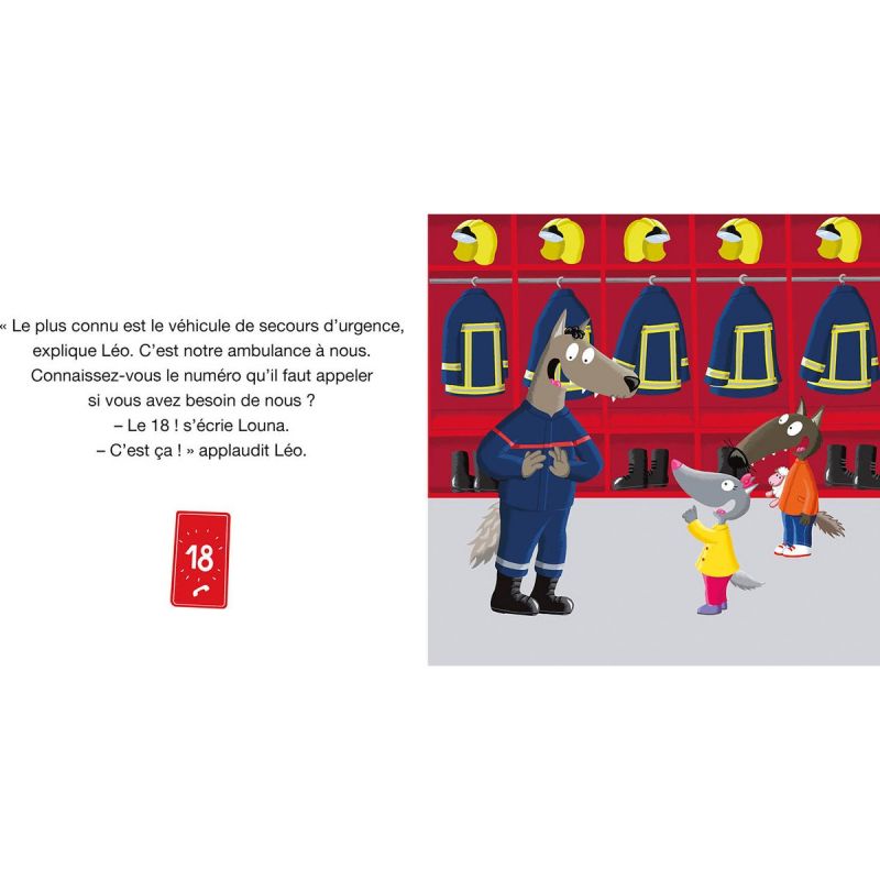 Mon album P'tit Loup veut devenir pompier Auzou Editions Produit ouvert 4
