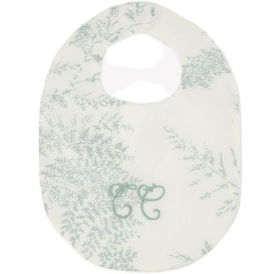Bavoir en coton et lin Feuillage Vert (21x27,5 cm) Tartine et Chocolat
