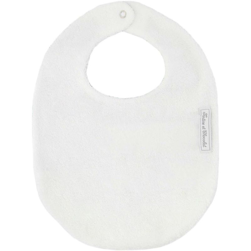 Bavoir en coton et lin Feuillage Vert (21x27,5 cm) Tartine et Chocolat Produit 3