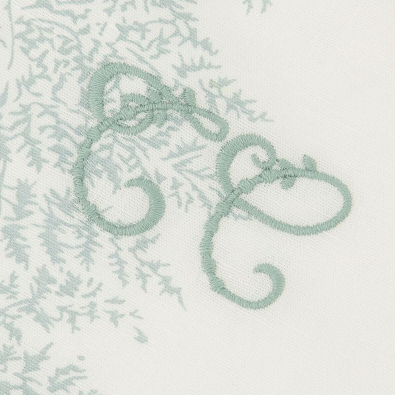 Bavoir en coton et lin Feuillage Vert (21x27,5 cm) Tartine et Chocolat Produit 4