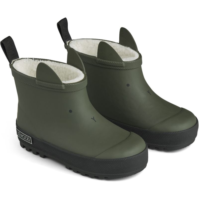Bottes de pluie fourrées Jesse Hunter green-Black mix (pointure 24) Liewood