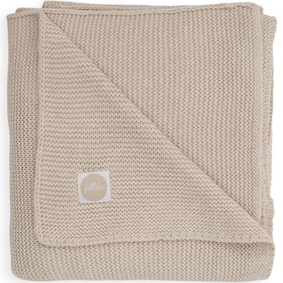Couverture bÃ©bÃ© en coton Basic knit nougat (75 x 100 cm)