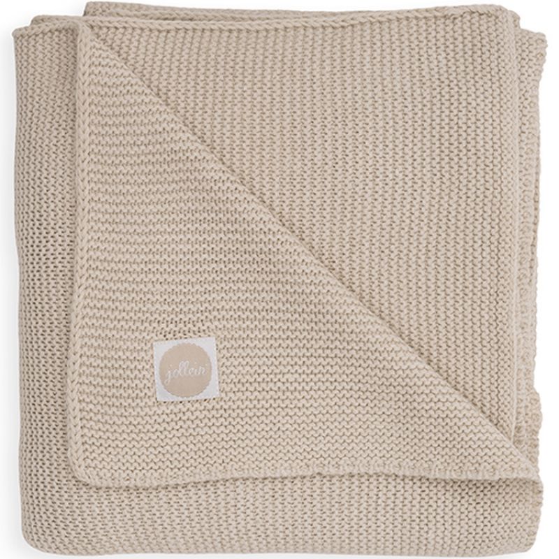 Couverture bébé en coton Basic knit nougat (75 x 100 cm) Jollein Produit 1 grande taille