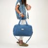 Sac à langer 24/48h effet lin bleu capri BEBEL Ambiance 7