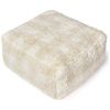 Pouf enfant Vichy Ivoire (40 x 40 cm) Lorena Canals Produit 1