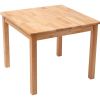 Ma table en bois naturel (60 x 60 cm) - Pioupiou et Merveilles