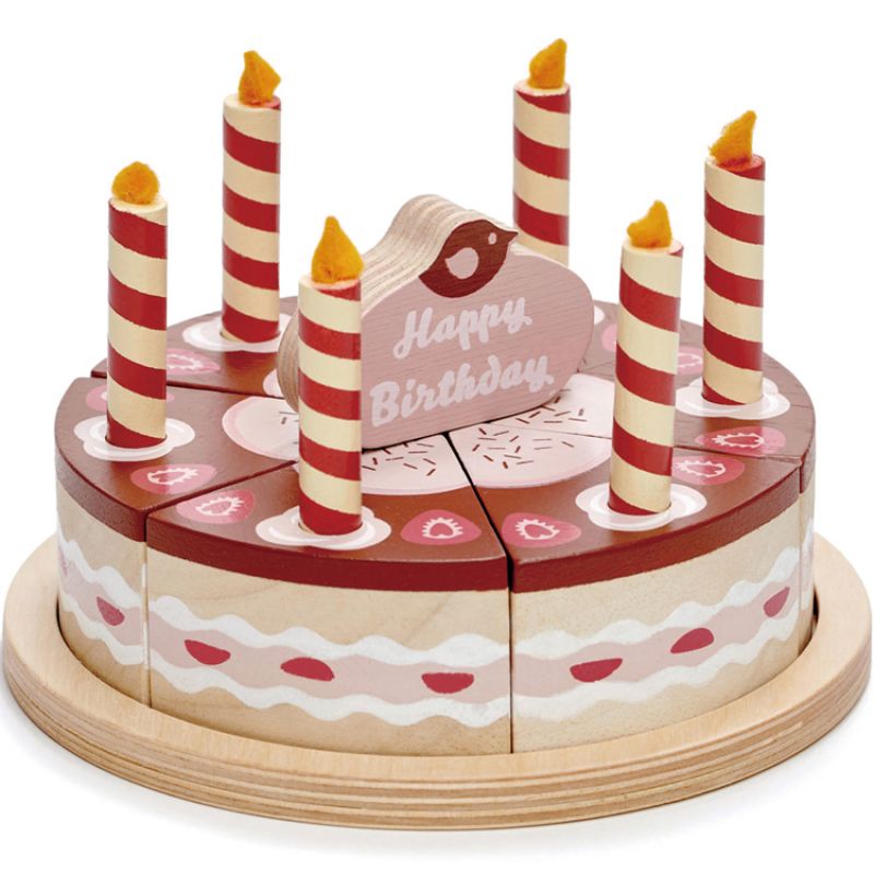 Gâteau d'anniversaire en bois (14 pièces) Tender Leaf